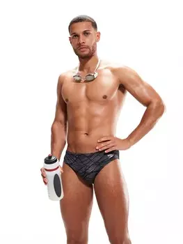 Плавки Speedo ALLOVER 7CM, черный