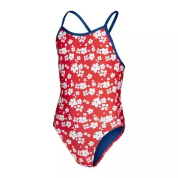 Плавки Speedo Boys' Allover Digital с V-образным вырезом сзади, красный