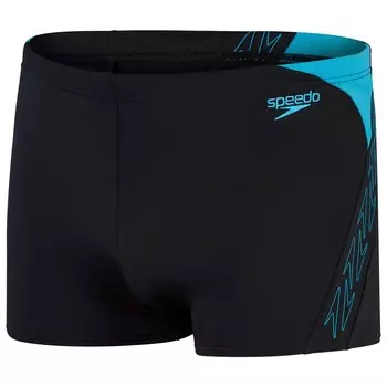 Плавки Speedo Hyperboom Splice Aquashort, цвет Black/Bolt