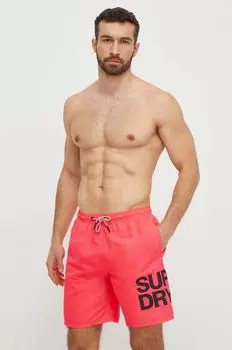 Плавки Superdry, розовый