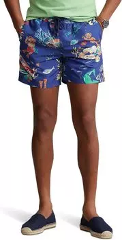 Плавки Traveler Polo Bear размером 5,75 дюйма Polo Ralph Lauren, цвет Leagues Below