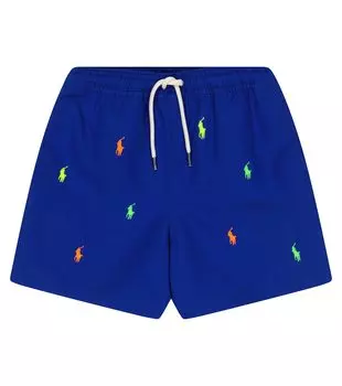 Плавки traveler с вышивкой Polo Ralph Lauren, красный