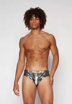 Плавки-трусы MOSCHINO, серебристый