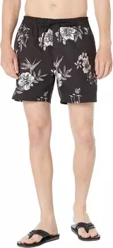 Плавки Vans Capital 17" Volley, цвет Black/Essential Floral