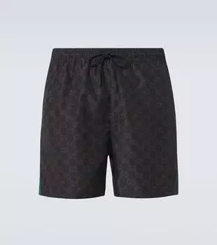 Плавки Web Stripe GG Gucci, Black/Mc