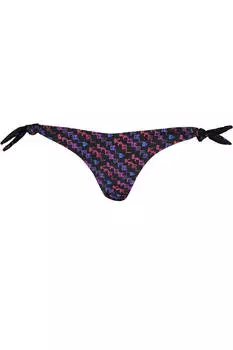 Плавки женские Karl Lagerfeld Beachwear пляжные с цветным принтом, черный