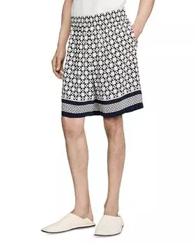 Плавные бермуды Sandro, черный