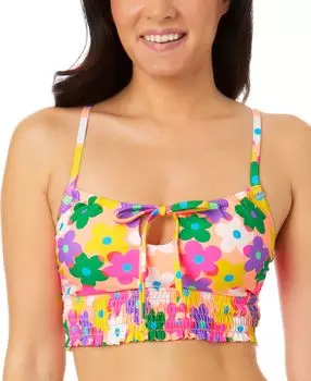 Плавный бикини-топ с цветочным принтом для юниоров, созданный для macy's Salt + Cove, мульти