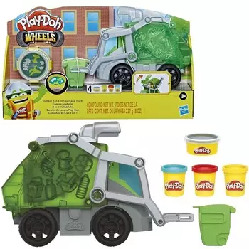 Play-Doh, Креативный набор «Колеса», Мусоровоз, F5173