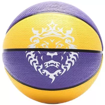 Playground 8P Леброн Джеймс баскетбольный мяч Nike, цвет Lila/Amarillo/Schwarz/Wei