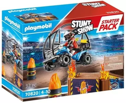 Playmobil 70820, стартовый пакет, каскадерское шоу с квадроциклом