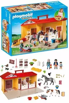 Playmobil Country 71393 Портативная конюшня для лошадей