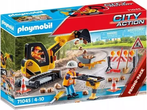 PLAYMOBIL, Дорожные работы, 71045