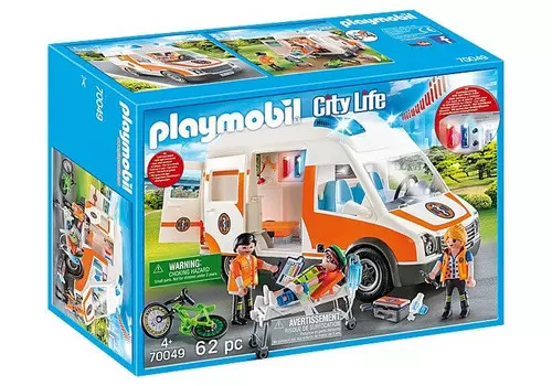 Playmobil, набор интерактивных фигурок машин скорой помощи.