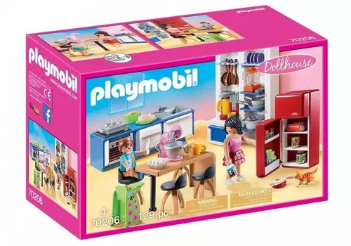 PLAYMOBIL, Семейная кухня, 70206