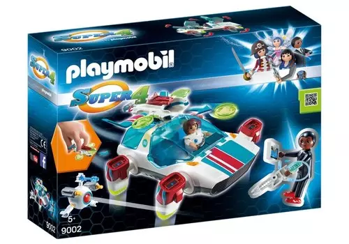 Playmobil Super 4, блоки FulguriX с агентом Джином, 9002