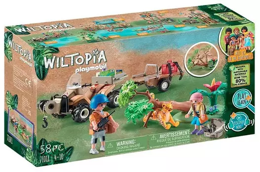 PLAYMOBIL, Wiltopia — квадроцикл для спасения животных, 71011