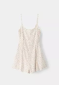 PLAYSUIT Printed Bershka, Комбинезон красный