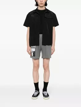 Pleasures спортивные шорты Sonic Youth, серый