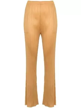 Pleats Please Issey Miyake брюки со складками, желтый