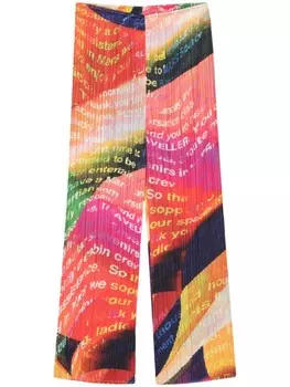 Pleats Please Issey Miyake брюки Voyager, оранжевый