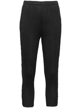 Pleats Please Issey Miyake брюки Wormhole, черный