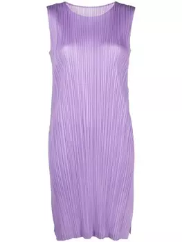 Pleats Please Issey Miyake платье Monthly Colors:March без рукавов, фиолетовый