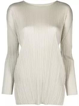 Pleats Please Issey Miyake плиссированная футболка Monthly Colors September, нейтральный цвет
