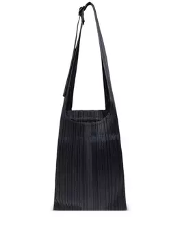 Pleats Please Issey Miyake плиссированная сумка-тоут, черный