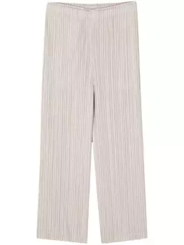Pleats Please Issey Miyake плиссированные брюки Thicker Bottoms 1, нейтральный цвет