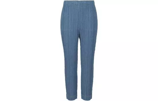 PLEATS PLEASE ISSEY MIYAKE Повседневные брюки женские синие