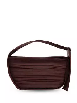 Pleats Please Issey Miyake сумка-тоут Half Moon со складками, красный