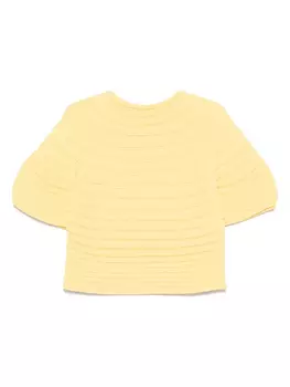 Pleats Please Issey Miyake Топ с грибами, желтый