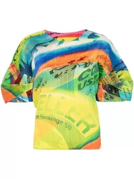 Pleats Please Issey Miyake топ Voyager, синий