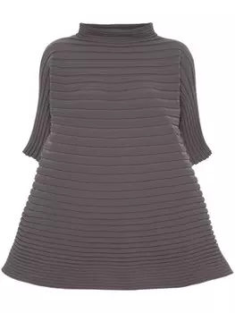 Pleats Please Issey Miyake топ в рубчик, серый
