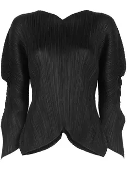 Pleats Please Issey Miyake топ Wormhole, черный
