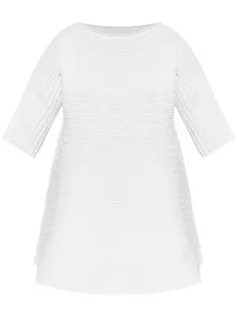 Pleats Please Issey Miyake трикотажный топ Bounce, белый