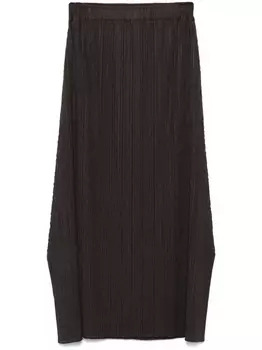 Pleats Please Issey Miyake юбка макси Monthly Colors: December, коричневый