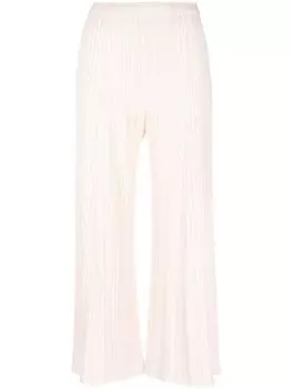 Pleats Please Issey Miyake укороченные брюки Mellow со складками, розовый