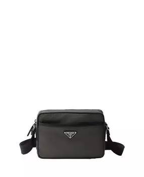 Плечевая сумка из Re-Nylon и сафьяно. Prada, зеленый