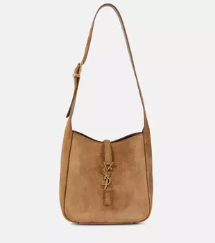 Плечевая сумка Supple Baby из мягкой замши Le 5 7 Saint Laurent, Golden Leaf