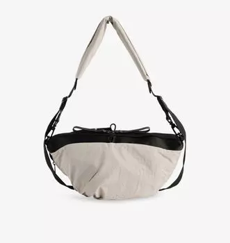 Плечевой ремень из гладкой тканой смеси Orne Cote & Ciel, серый