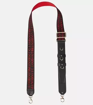 Плечевой ремень с кожаной отделкой Christian Louboutin, разноцветный