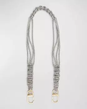 Плечевой ремень с кристальным мерцанием Giorgio Armani, цвет Crystal