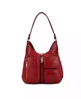 Плечо Daphne с тиснением под крокодила от Mia K Mkf Collection, коричневый