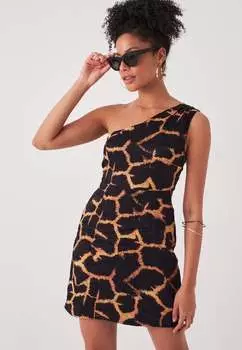 Плечо платье Herita, черный