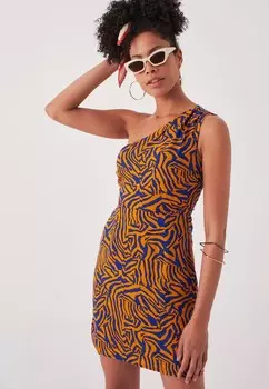 Плечо платье Herita, коричневый