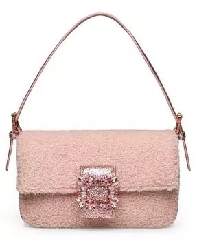 Плечо Stevett из искусственного шерпа Steve Madden, розовый