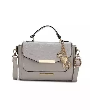 Плечо Sylvie Croco с тиснением от Mia K Mkf Collection, серый