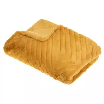 Плед "3D Geo" искусственный мех - серый 120х160 см - Atmosphera crateur d'interieur Atmosphera Crateur d'intrieur, охра